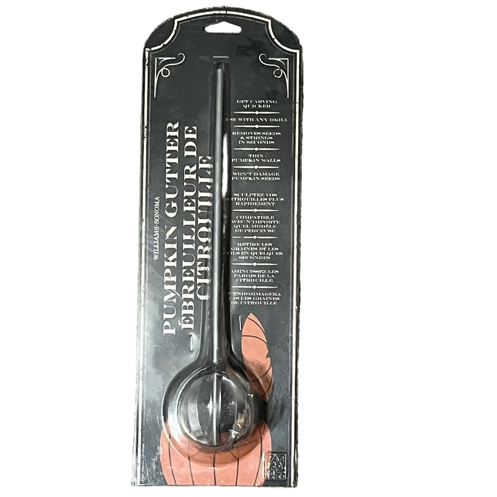 Williams Sonoma Pumpkin Gutter Drill Extension New 2013 Sealed Halloween Pie